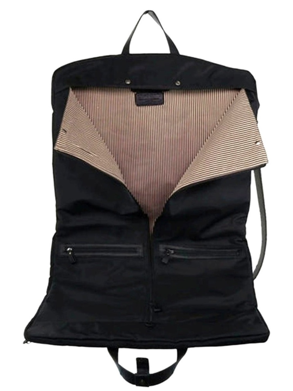 PIERRE CARDIN NYLON UNISEX OVERNIGHT GARMENT BAG IN BLACK NEW